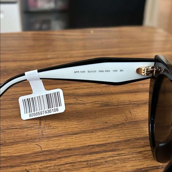 Prada Black and White Sunglasses